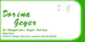 dorina geyer business card